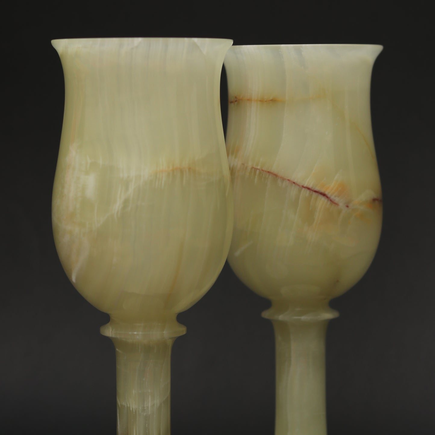 Pure Onyx Marble Champagne Glass β Set of 2