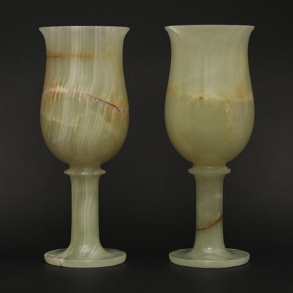 Pure Onyx Marble Champagne Glass – Set of 2