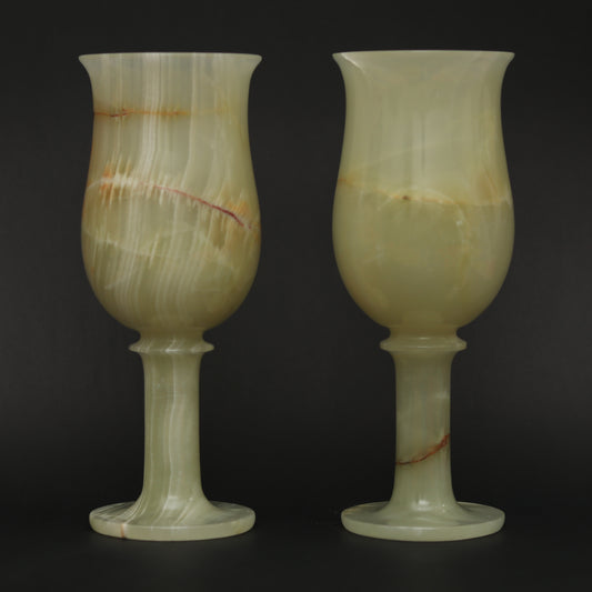 Pure Onyx Marble Champagne Glass – Set of 2