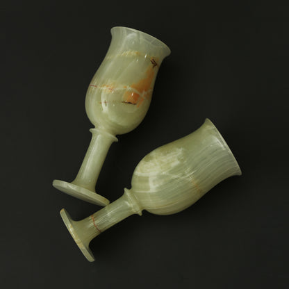 Pure Onyx Marble Champagne Glass – Set of 2