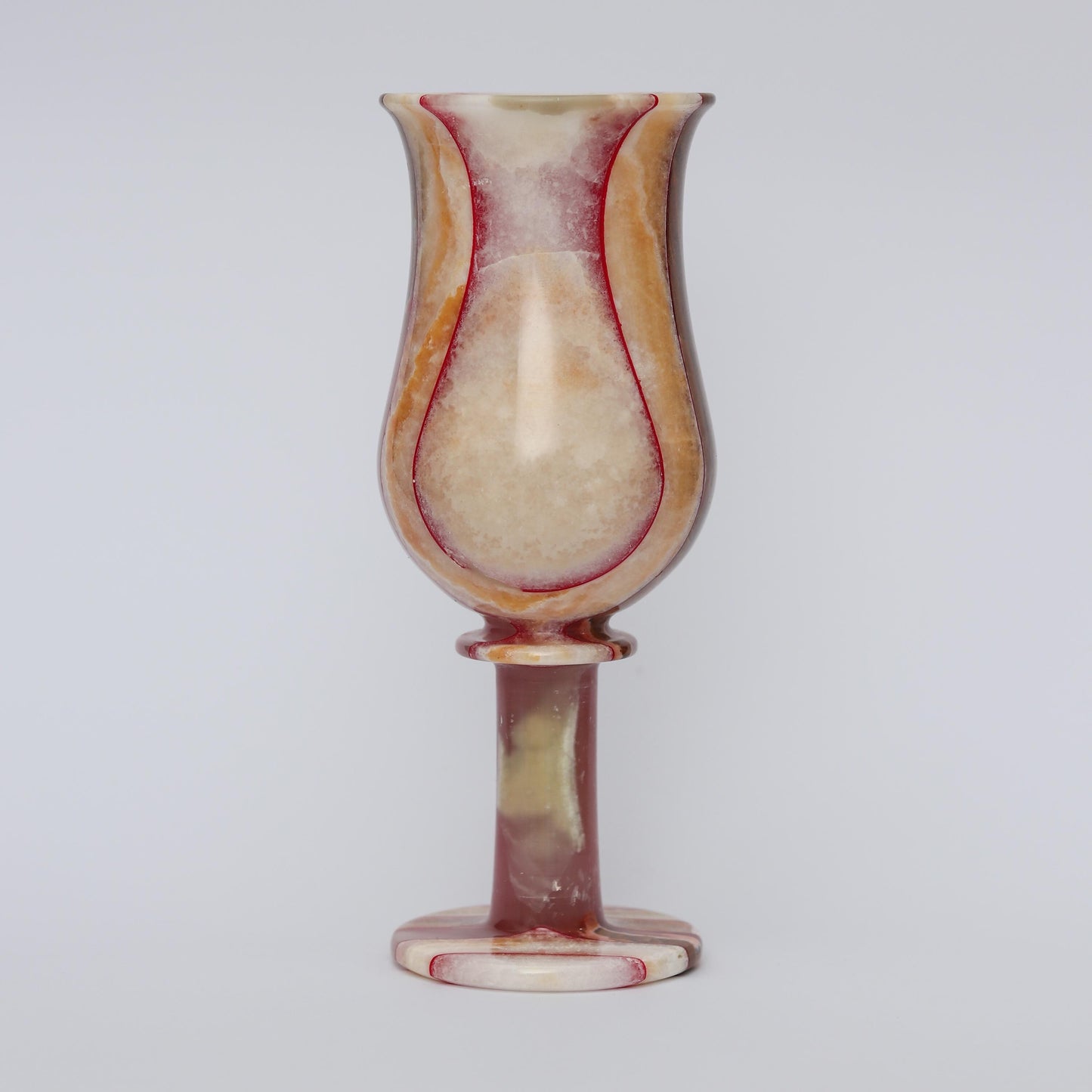 Handmade Onyx Red Marble Champagne Glass Set – Elegant & Unique – Set of 2